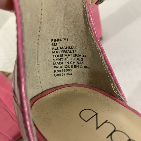 Abound Finn Pink Sandals Ankle Straps Heels Womens 6 - Picture 5 of 6